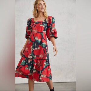 farm rio x anthropologie jamila midi dress